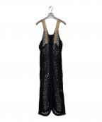 TODAYFULトゥデイフル）の古着「Mesh Knit Dress」｜ブラック
