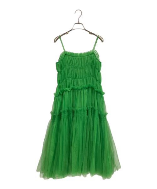Candy Stripper（キャンディーストリッパー）Candy Stripper (キャンディーストリッパー) VOLUME TULLE ドレス グリーン サイズ:2の古着・服飾アイテム