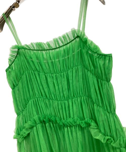 Candy Stripper（キャンディーストリッパー）Candy Stripper (キャンディーストリッパー) VOLUME TULLE ドレス グリーン サイズ:2の古着・服飾アイテム