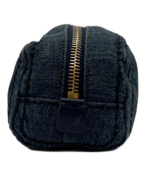 PRADA（プラダ）PRADA (プラダ) デニムコスメポーチ インディゴの古着・服飾アイテム