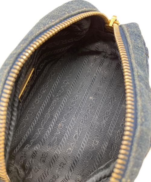 PRADA（プラダ）PRADA (プラダ) デニムコスメポーチ インディゴの古着・服飾アイテム