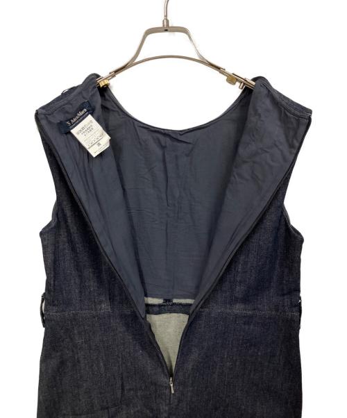 'S Max Mara（エスマックスマーラ）'S Max Mara (エスマックスマーラ) ノースリーブワンピース インディゴ サイズ:40の古着・服飾アイテム
