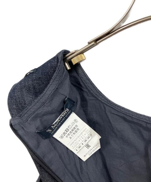 'S Max Mara（エスマックスマーラ）'S Max Mara (エスマックスマーラ) ノースリーブワンピース インディゴ サイズ:40の古着・服飾アイテム