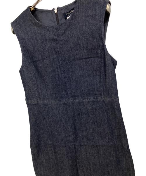 'S Max Mara（エスマックスマーラ）'S Max Mara (エスマックスマーラ) ノースリーブワンピース インディゴ サイズ:40の古着・服飾アイテム