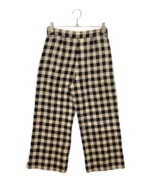 'S Max Mara（エスマックスマーラ）'S Max Mara (エスマックスマーラ) 23913114326　リネンパンツ ベージュ×ブラック サイズ:38の古着・服飾アイテム