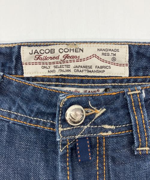 JACOB COHEN（ヤコブコーエン）JACOB COHEN (ヤコブコーエン) ハラコパッチデニムパンツ ブルー サイズ:32の古着・服飾アイテム