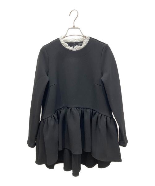 TSURU by MARIKO OIKAWA（ツルバイマリコオイカワ）TSURU by MARIKO OIKAWA (ツルバイマリコオイカワ) Eloise/レースブラウス ブラック サイズ:34の古着・服飾アイテム