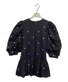 CHESTY×THE HANY（チェスティ×ザハニー）の古着「ハートトップス」｜ブラック