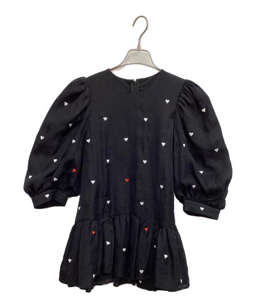 CHESTY（チェスティ）CHESTY (チェスティ) THE HANY (ザハニー) ハートトップス ブラックの古着・服飾アイテム