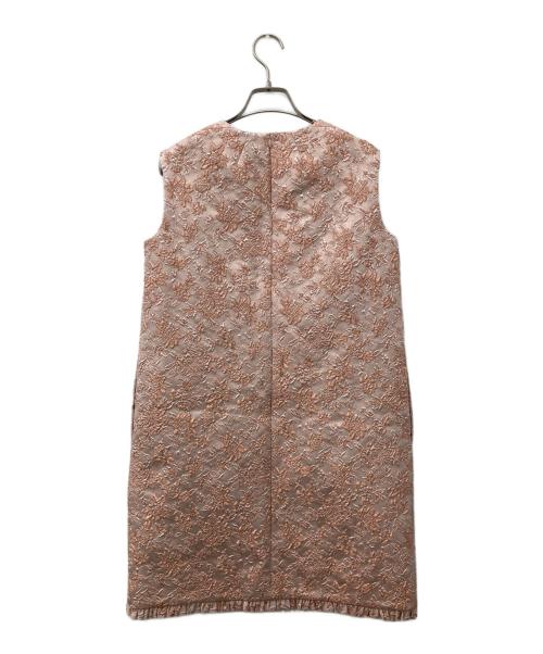 Loulou Willoughby（ルルウィルビー）Loulou Willoughby (ルルウィルビー) ラメジャガードノースリワンピース ピンク サイズ:2の古着・服飾アイテム