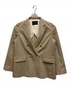 green label relaxingグリーンレーベルリラクシング）の古着「ダブルブレスト ジャケット」｜ベージュ