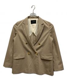 green label relaxing（グリーンレーベルリラクシング）の古着「ダブルブレスト ジャケット」｜ベージュ
