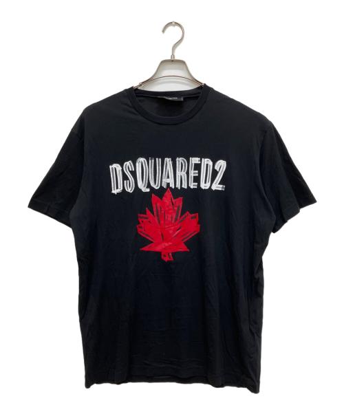 DSQUARED2（ディースクエアード）DSQUARED2 (ディースクエアード) Tシャツ ブラック サイズ:XXLの古着・服飾アイテム