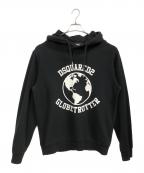 DSQUARED2ディースクエアード）の古着「プルオーバーパーカー」｜ブラック