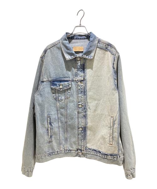 MM6 Maison Margiela（エムエムシックスメゾンマルジェラ）MM6 Maison Margiela (エムエムシックスメゾンマルジェラ) 再構築ドッキングデニムジャケット インディゴ サイズ:48の古着・服飾アイテム