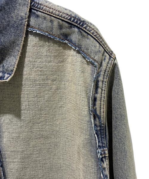 MM6 Maison Margiela（エムエムシックスメゾンマルジェラ）MM6 Maison Margiela (エムエムシックスメゾンマルジェラ) 再構築ドッキングデニムジャケット インディゴ サイズ:48の古着・服飾アイテム
