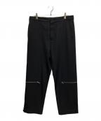 JIL SANDERジルサンダー）の古着「ジップワークトラウザーズ」｜ブラック