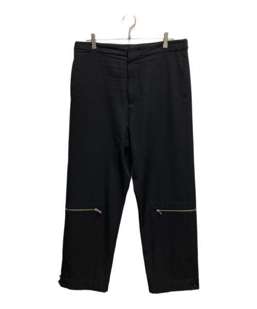 JIL SANDER（ジルサンダー）JIL SANDER (ジルサンダー) ジップワークトラウザーズ ブラック サイズ:48の古着・服飾アイテム