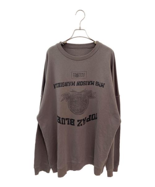 MM6 Maison Margiela（エムエムシックスメゾンマルジェラ）MM6 Maison Margiela (エムエムシックスメゾンマルジェラ) スウェットシャツ ブラウン サイズ:Mの古着・服飾アイテム