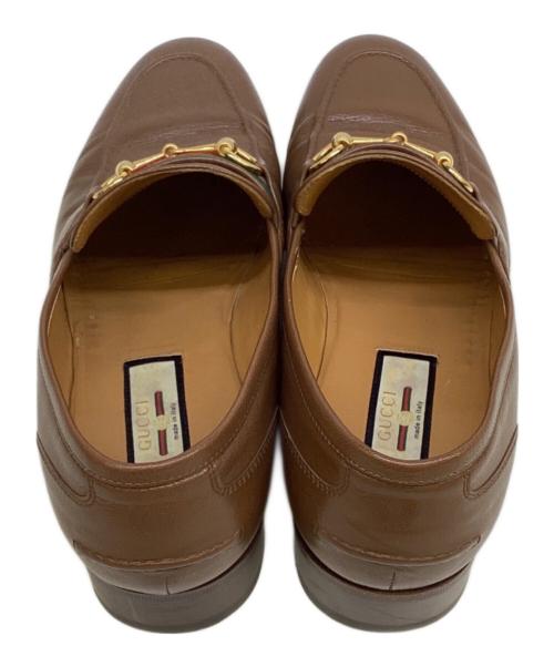GUCCI（グッチ）GUCCI (グッチ) ホースビットローファー ビットローファー ブラウン サイズ:9の古着・服飾アイテム