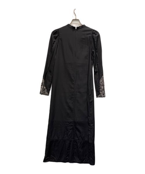 Ameri（アメリ）AMERI (アメリ) エルフィンエンブロイダリーカフタンドレス ブラック サイズ:Sの古着・服飾アイテム
