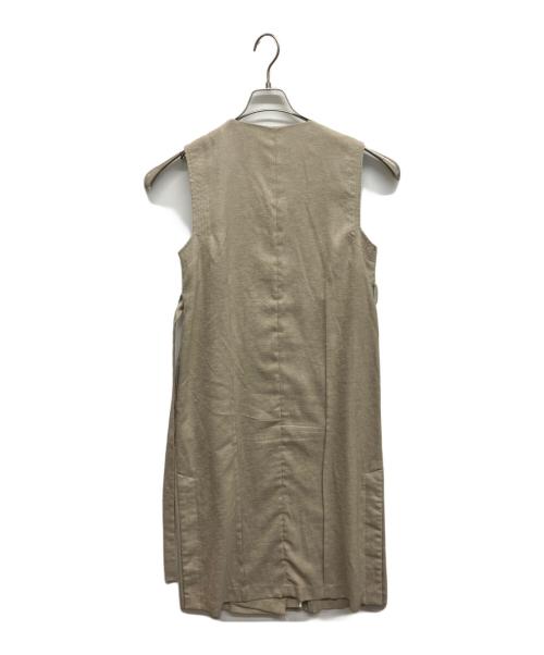 PUBLIC TOKYO（パブリックトウキョウ）PUBLIC TOKYO (パブリックトウキョウ) ロングジレ カーキ サイズ:Freeの古着・服飾アイテム