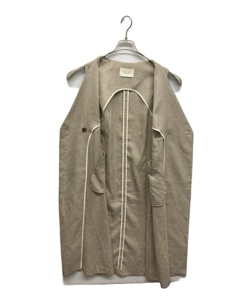 PUBLIC TOKYO（パブリックトウキョウ）PUBLIC TOKYO (パブリックトウキョウ) ロングジレ カーキ サイズ:Freeの古着・服飾アイテム