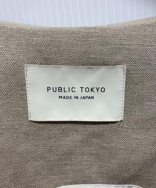 PUBLIC TOKYO（パブリックトウキョウ）PUBLIC TOKYO (パブリックトウキョウ) ロングジレ カーキ サイズ:Freeの古着・服飾アイテム