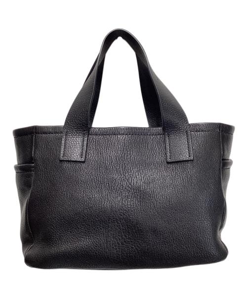 MIU MIU（ミュウミュウ）MIU MIU (ミュウミュウ) マドラスソフト2WAYハンドバッグ ブラックの古着・服飾アイテム