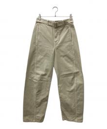 LEMAIRE（ルメール）の古着「TWISTED BELTED PANTS」｜アイボリー