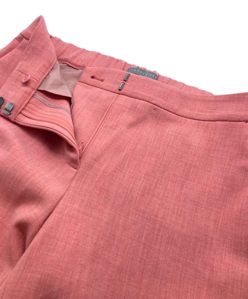 theory luxe（セオリーリュクス）theory luxe (セオリーリュクス) COSIMO PELIN 裾スリットパンツ ピンク サイズ:SIZE 38の古着・服飾アイテム