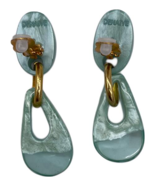 Dominique Denaive（ドミニクデネーブ）DOMINIQUE DENAIVE (ドミニクデネーブ) イヤリング ライトグリーン サイズ:表記サイズ無しの古着・服飾アイテム