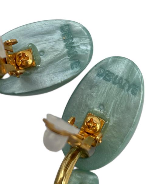 Dominique Denaive（ドミニクデネーブ）DOMINIQUE DENAIVE (ドミニクデネーブ) イヤリング ライトグリーン サイズ:表記サイズ無しの古着・服飾アイテム