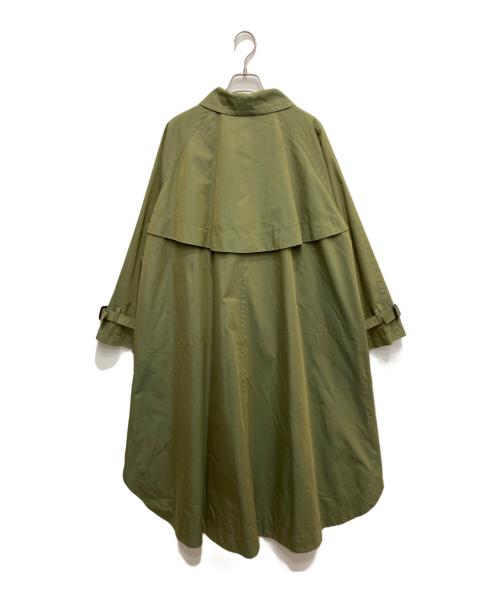 Soffitto（ソフィット）Soffitto (ソフィット) シャンブレーポンチョトレンチコート グリーン サイズ:3の古着・服飾アイテム