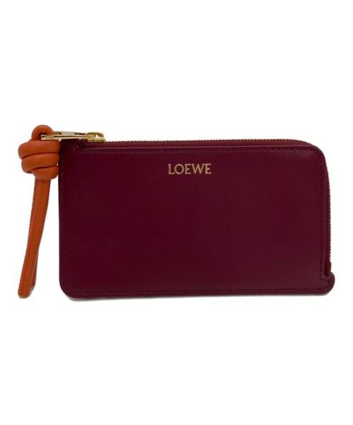 LOEWE（ロエベ）LOEWE (ロエベ) ノット コインカードホルダー パープルの古着・服飾アイテム