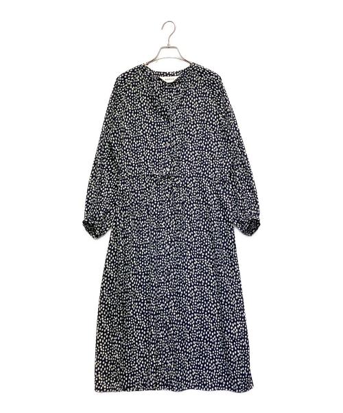 SOEJU（ソージュ）SOEJU (ソージュ) レオパード柄ワンピース ネイビー サイズ:FREEの古着・服飾アイテム
