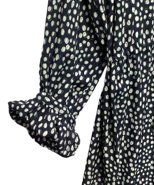 SOEJU（ソージュ）SOEJU (ソージュ) レオパード柄ワンピース ネイビー サイズ:FREEの古着・服飾アイテム