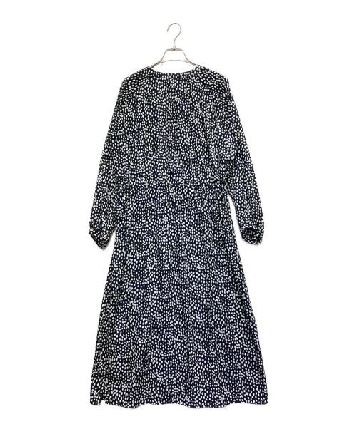 SOEJU（ソージュ）SOEJU (ソージュ) レオパード柄ワンピース ネイビー サイズ:FREEの古着・服飾アイテム