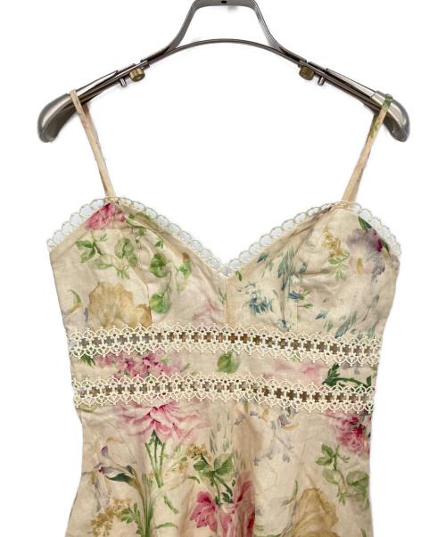 ZIMMERMANN（ジマーマン）ZIMMERMANN (ジマーマン) キャミソールワンピース ベージュの古着・服飾アイテム
