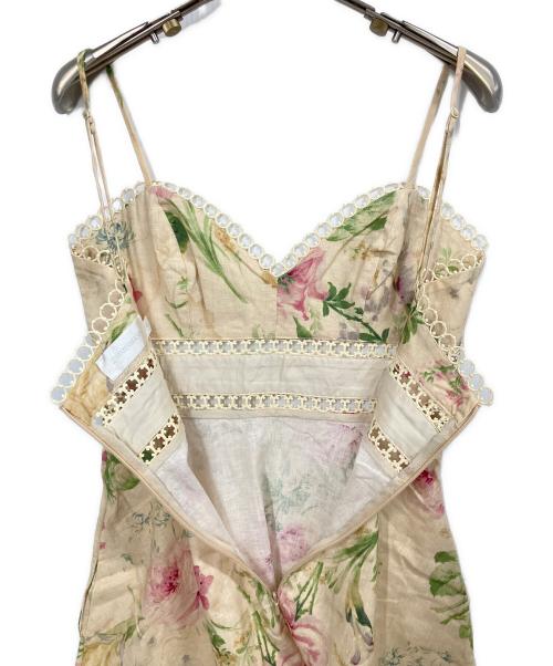 ZIMMERMANN（ジマーマン）ZIMMERMANN (ジマーマン) キャミソールワンピース ベージュの古着・服飾アイテム