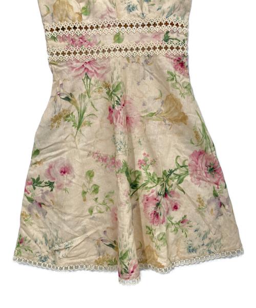 ZIMMERMANN（ジマーマン）ZIMMERMANN (ジマーマン) キャミソールワンピース ベージュの古着・服飾アイテム
