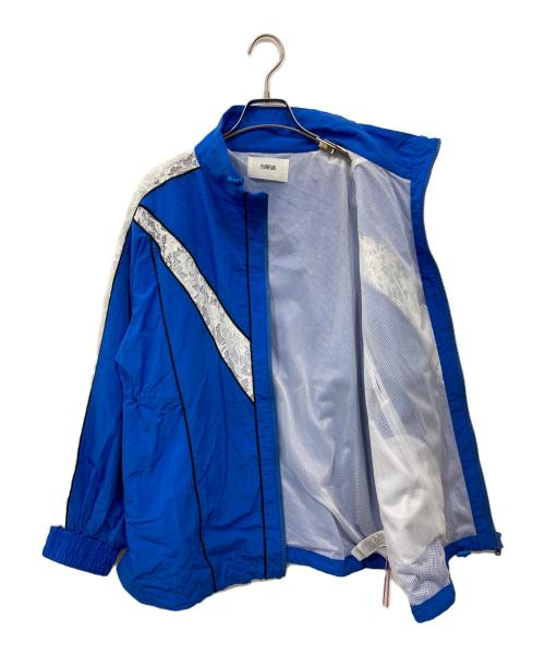 furfur（ファーファー）FURFUR (ファーファー) レースコンビトラックブルゾン ブルー サイズ:Freeの古着・服飾アイテム