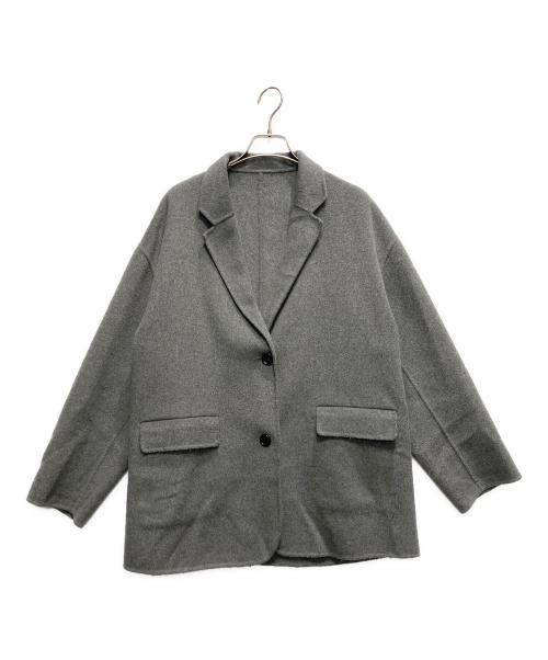 Spick and Span（スピック＆スパン）Spick and Span (スピックアンドスパン) ウールミックスリバージャケット グレー サイズ:FREEの古着・服飾アイテム