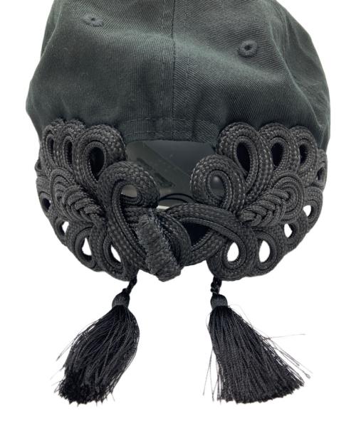 TANAKADAISUKE（タナカダイスケ）TANAKADAISUKE (タナカダイスケ) STUDIOUS (ステュディオス) チャイナリボンキャップ ブラック サイズ:Free 未使用品の古着・服飾アイテム