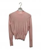 ESTNATIONエストネーション）の古着「リヨセル カシミヤ クルーネック ニット」｜ピンク