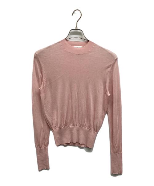 ESTNATION（エストネーション）ESTNATION (エストネーション) リヨセル カシミヤ クルーネック ニット ピンク サイズ:Freeの古着・服飾アイテム