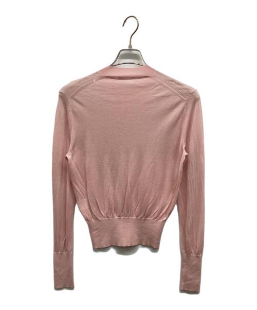 ESTNATION（エストネーション）ESTNATION (エストネーション) リヨセル カシミヤ クルーネック ニット ピンク サイズ:Freeの古着・服飾アイテム