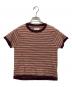 WANDERUNG（ワンデルング）の古着「Cotton Cashmere Border Tee」｜ブラウン
