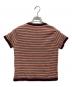 WANDERUNG (ワンデルング) Cotton Cashmere Border Tee ブラウン サイズ:S：6000円