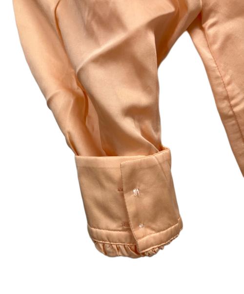 BALLSEY（ボールジィ）BALLSEY (ボールジィ) コットンシルクサテン ピンタックギャザーブラウス オレンジ サイズ:36の古着・服飾アイテム